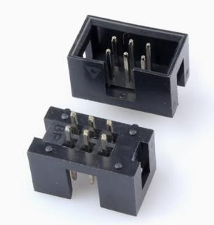 DC3-6P 2.54mm Socket Header Connector Straight Needle