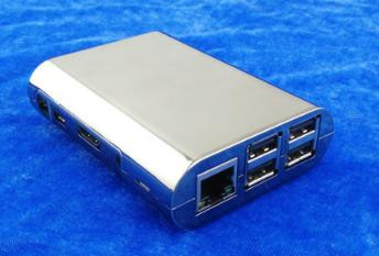 Корпус для Raspberry Pi 3B/3B+ (серебристый/зеркальный)