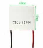 Элемент Пельтье TEC1-12704 (40x40мм, 12В/4А)