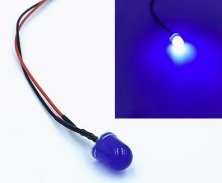 Indicator Light with 3V 10MM Blue LED 20CM Cable