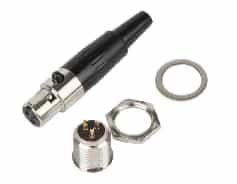 Разъемы Mini XLR 3-pin (гнездо + штекер, комплект 2 шт.)