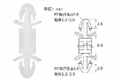 Изоляционная стойка LCF-8 M3 (M3, высота 8.0 мм, нейлон, упаковка 100 шт.)