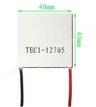 Элемент Пельтье TEC1-12705 (40x40мм, 12В/5А)