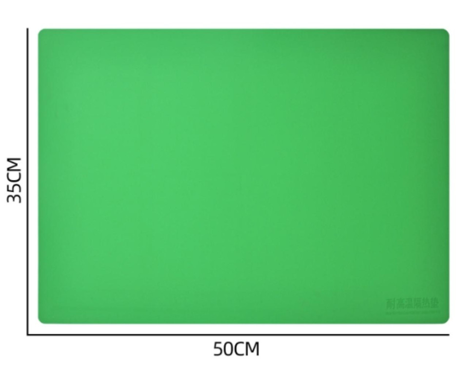 Repair Workbench High Silicone Heat Insulation Temperature Resistant Green TE-706 Mobile Phone Electronics Pad 50*35CM