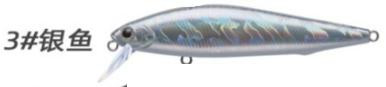 Рыболовная приманка Silver Broadsword Sinks Mino Gently (ABS, цвет C, тонущая, 7г, 6.5см)