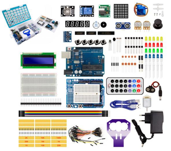 Стартовый набор Arduino UNO R3 DIP Robotlinking с блоком питания под европейскую розетку
