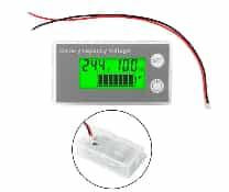 Electricity Meter Green LCD Digital Voltmeter Indicator DC 8V-100V Battery Capacity