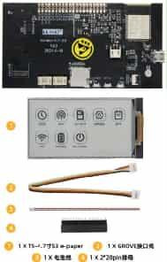 Unsoldered Original T5 4.7 Inch E-pa-per V2.3 ESP32-S3 Ink Screen Power Consumption Programmable Low