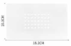 White TE-703 Adsorbed Note:Suitable for removing mobile phone screen Silicone Pad 18.2*10.3cm