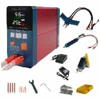 Конденсаторный аппарат точечной сварки GLITTER 801H с пистолетом 73B для аккумуляторов 18650 (EU вилка 220В)