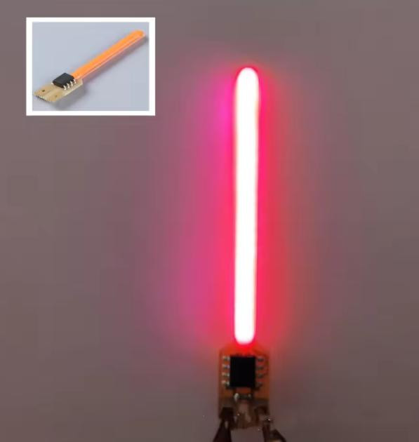 LED Filament Light Pink 59MM 3V Flowing Water Flow Mode+Constant Light Mode