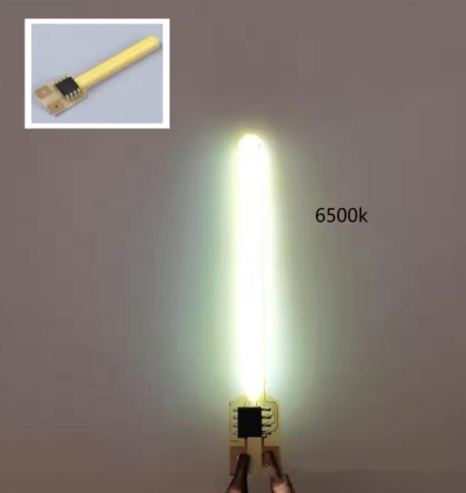 Light+Flash+Flame+Refl 70MM 3V Flowing Water 6500K Flow+Constant LED Filament Light ux