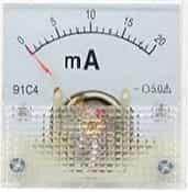 91C4-mA Pointer DC Ammeter 20mA Size 45x45mm
