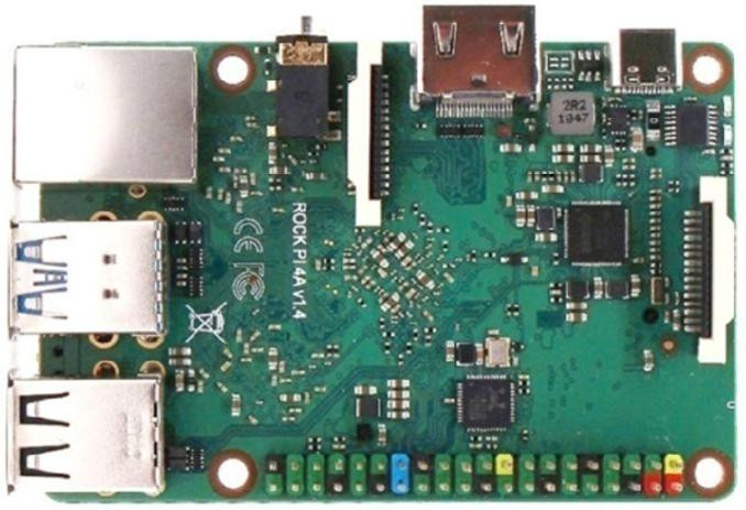 Одноплатный компьютер Rock PI 4A (2 ГБ, 128 ГБ EMMC)