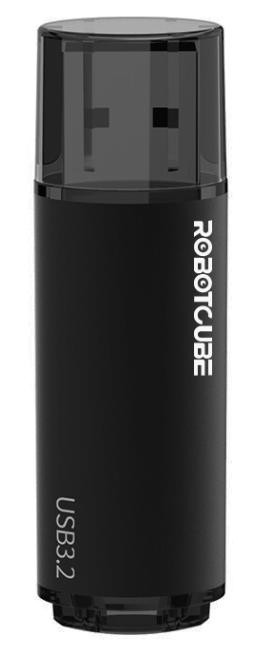 USB Flash RobotCube U304 (черный, пурпурный тонированный, USB3.2, 128ГБ)