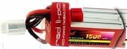 Аккумулятор RED (2S 7.4В, 1500мАч, 25С, авиамодельный, разъем T-Female)