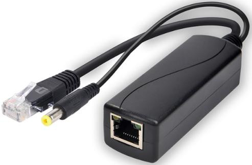 Gigabit PoE Splitter (модель SDAPO PS0502G, разъем DC5.5x2.1мм, 48В на 5В, 2.4А)