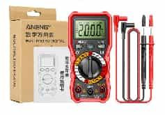Red ANENG SZ301 High Precision Multifunction (With Battery) Multimeter