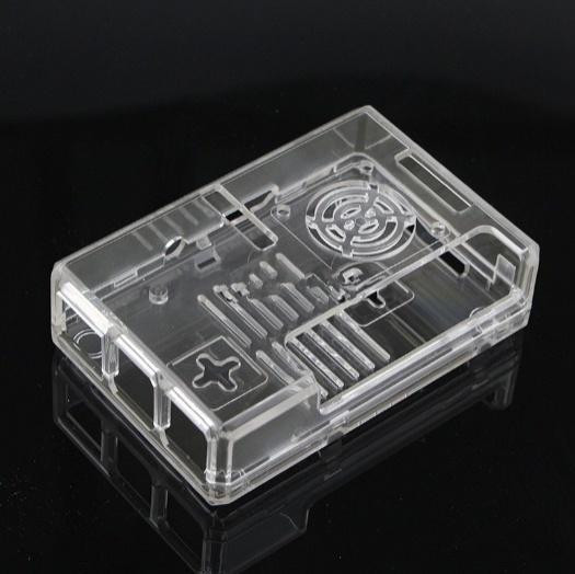 Корпус для Raspberry Pi 3B/B+ (ABS, прозрачный, широкий 40-pin GPIO, с поддержкой вентиляторов)