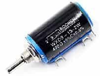 Многооборотный потенциометр WXD3-13-2W 100R (2Вт, 100 Ом, многооборотный, прецизионный)