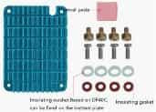 Green 5mm/DF40C Heat Sink for Raspberry Pi Compute Module 4 55*40*5mm
