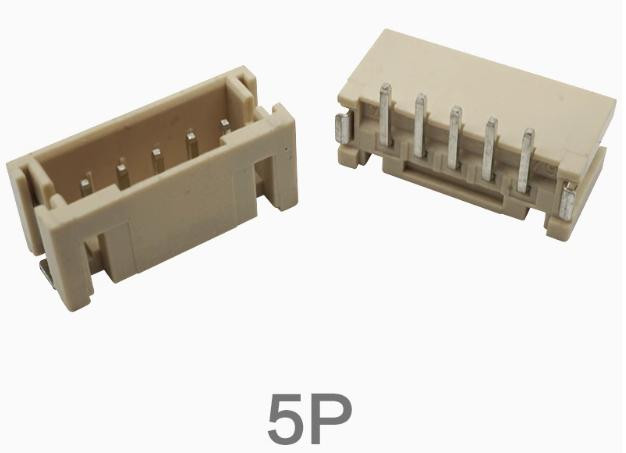 Вертикальный SMD разъем PH2.0 5P (2.0 мм, 5 контактов, для проводов, монтаж в отверстия)