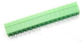 Зеленые клеммные колодки KF2EDGV-24P (прямые, 3.81 мм, 24P, PCB)