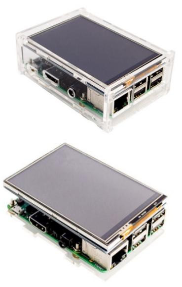 "Корпус для Raspberry Pi 3 (акриловый, с возможностью установки дисплея 3.5"")"