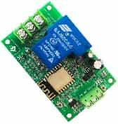 Одноканальный Wi-Fi релейный модуль ESP8266 (5В/7-80В, 30А, ESP-12F)