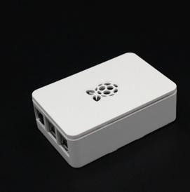 Корпус для Raspberry Pi 3B/B+ с фирменным логотипом (ABS, белый, термостойкий до 85°C)