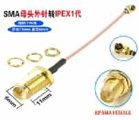 Антенна IPEX1-RP-SMA female (20см, RG178, 11мм)