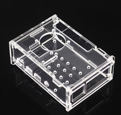 "Корпус для Raspberry Pi 4B (акриловый, совместим с вентиляторами 3007/3010 и 3.5"" сенсорным экраном)"