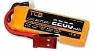 Аккумулятор TCB оранжевый (11.1В, 1300мАч, 25С, для авиамоделей, разъем JST)