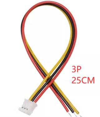 Односторонний штекерный разъем PH2.0мм 3P (провод 1007 26AWG, 25см)