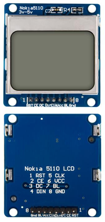 LCD дисплей для Nokia 5110 84*48, синий
