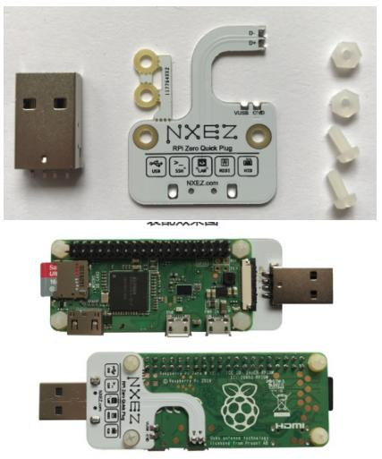 Многофункциональный USB-адаптер, Quick Plug для Raspberry Pi Zero (BadUSB)