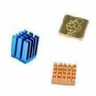3 IN 1 Heat Sink Set B(with RPI Logo) 1pc Blue 9*9*12mm 1pc 14*12*5.5mm 1pc 12*12*1.0mm