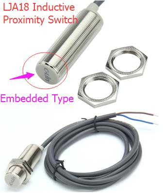 Индуктивный датчик C-lin LJA18-5A1 (AC 90-250В, 2-проводной, NO, кабель 1.5м)