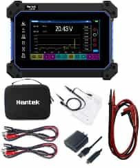 Осциллограф Hantek TO1204D(4 канала, 200 МГц, 1 GS/s + генератор 25 МГц + мультиметр, EU вилка, с аккумулятором)