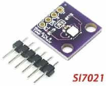 Модуль датчика температуры и влажности SI7021 GY-213V без пайки