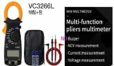 Клещевой мультиметр VC3266L (оранжевый, высокая точность, без звукового сигнала, без батареи)
