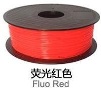 Филамент для 3D принтера PLA флуоресцентный (красный, 1кг, 1.75мм)