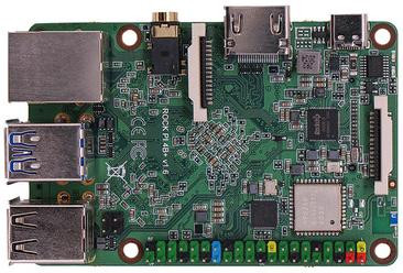 Одноплатный компьютер Rock PI 4A Plus (4 ГБ LPDDR4, 128 ГБ EMMC)