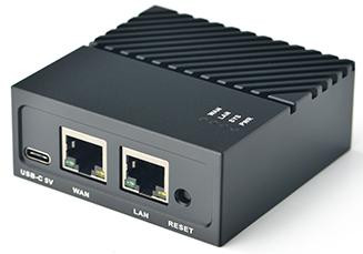 Одноплатный компьютер NanoPi R4S (4 ГБ, RK3399,  черный металлический корпус)