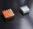 2 in 1 Heat Sink Set: 1pc 14*12*5.5mm Copper 1pc 9*9*5mm Aluminum