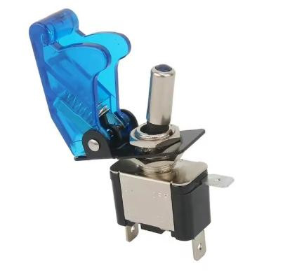 Light Rocker ASW-07D with Waterproof Cover Toggle Switch with Blue