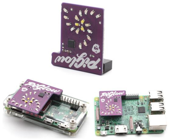 Плата расширения PiGlow для Raspberry Pi 3B/3B+/ZERO W
