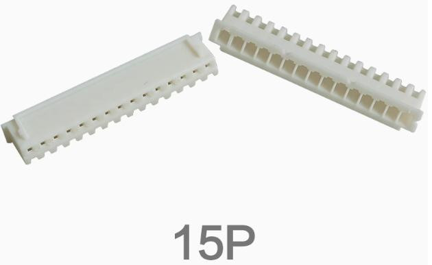 Корпусной разъем XH2.54 15P male (2.54 мм, белый, пластик, 15 контактов)