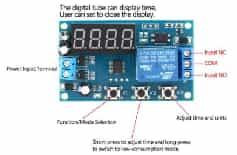 YYA-1 DC5V релейный модуль с LED-дисплеем (5В, 3 кнопки, 4 цифровых индикатора, таймер, автоконтроль)