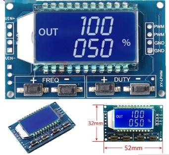 Генератор ШИМ сигналов XY-LPWM с дисплеем, 1Гц-150КГц 3.3-30в